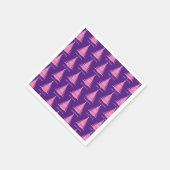 Elegante roze kerstboom Paarse Servet (Hoek)