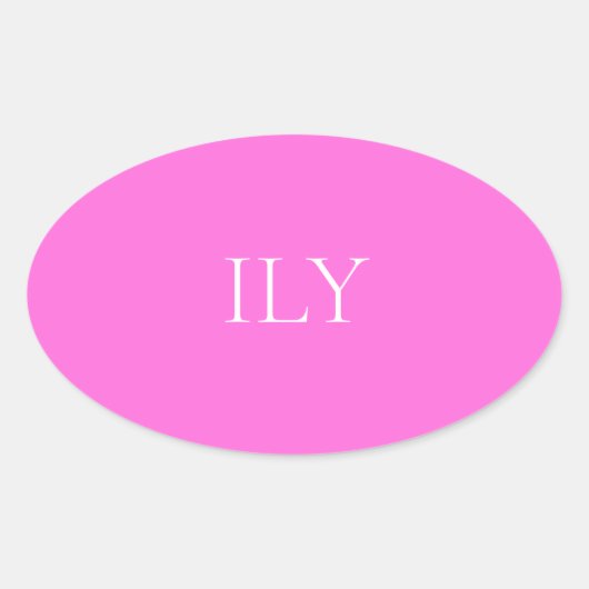 Elegante roze kleur sticker (Voorkant)