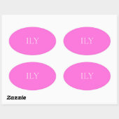 Elegante roze kleur sticker (Vel)