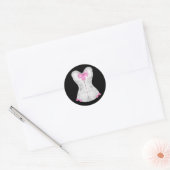 Elegante roze korset Stickers (Envelop)