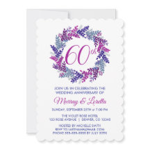 Elegante Roze Krans 60ste bruiloft Jubileum