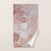 Elegante roze kwarts badhanddoek set bad handdoek (Handdoek)
