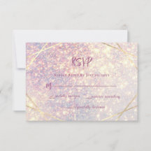Elegante roze lavendel glitter sparkle bruiloft
