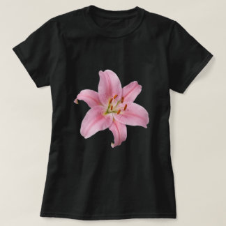Elegante Roze Lelie Bloem T-shirt