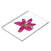 Elegante roze lelie – Floral esthetisch Notitieboe Notitieboek (Linkerzijde)