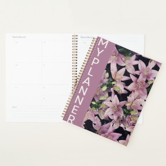 Elegante Roze Lelie "Mijn Planner" Planner (Display)
