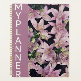 Elegante Roze Lelie "Mijn Planner" Planner