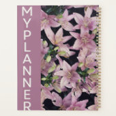 Elegante Roze Lelie "Mijn Planner" Planner (Achterkant)