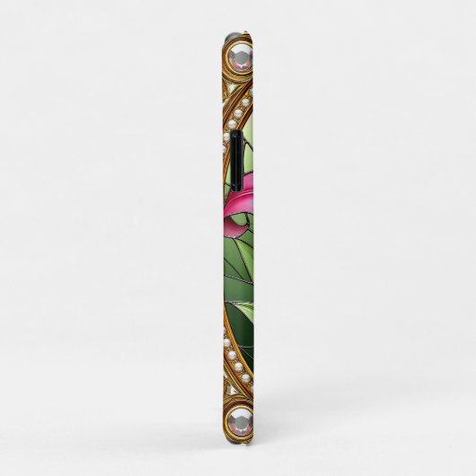 Elegante roze leliebloem Case-Mate iPhone case (Achterkant/rechts)