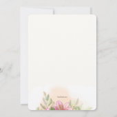 Elegante Roze Lelies 2 Uitnodiging (Achterkant)