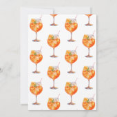 Elegante roze liefde bij eerste Spritz Vrijgezelle Kaart (Achterkant)