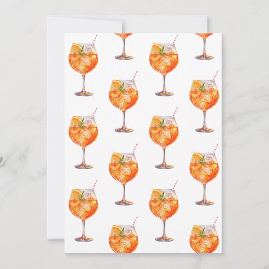 Elegante roze liefde bij eerste Spritz Vrijgezelle Kaart (Achterkant)