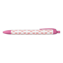 Elegante Roze Liefdespen Persoonlijke Romantische Zwarte Inkt Pen