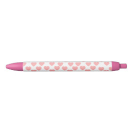 Elegante Roze Liefdespen Persoonlijke Romantische Zwarte Inkt Pen