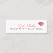 Elegante roze lippen profiel kaart voor make-up ar