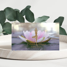 Elegante Roze Lotus Bloem Glitter Yoga Meisje