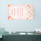 Elegante Roze Lotus Lantaarns Mehndi Sangeet Spandoek (Beurs)