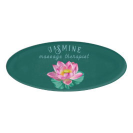 Elegante roze lotus | Salon, massagetherapeut Naambadge