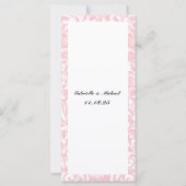 Elegante Roze Lotuslantaarns Indische Bruiloftsmen (Achterkant)