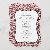 Elegante roze luipaard dierenprint verjaardagsfees kaart (Voorkant / Achterkant)