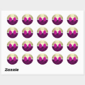 Elegante Roze Luipaard Stickers (Vel)
