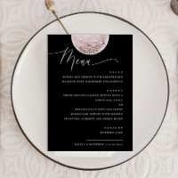Elegante roze maan | Black Celestial Wedding Dinne
