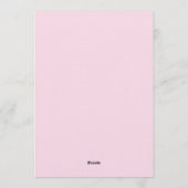Elegante Roze Macaron 30e Verjaardagsfeest Kaart (Achterkant)