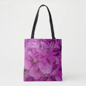 Elegante roze magenta bloemhydrangea's rozen  tote bag (Voorkant)