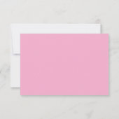 Elegante Roze Magenta bruiloft RSVP Kaart (Achterkant)