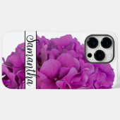 Elegante roze magenta floral hortensia rozen Case-Mate iPhone case (Achterkant (horizontaal))