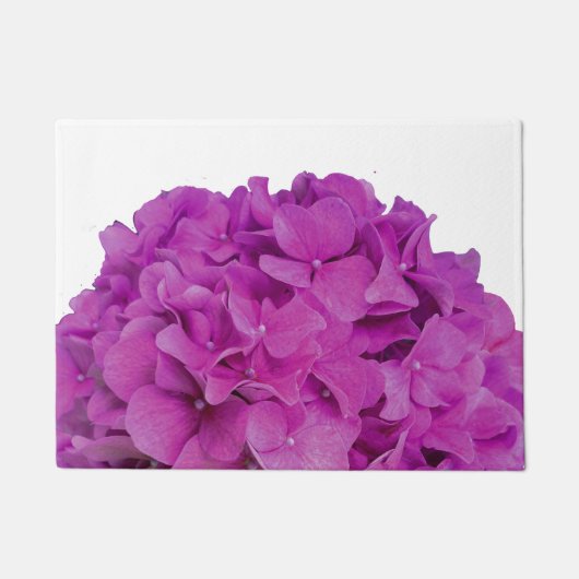 Elegante roze magenta floral hortensia rozen deurmat (Voorkant)