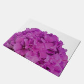 Elegante roze magenta floral hortensia rozen deurmat (Schuin)