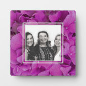 Elegante roze magenta floral hortensia rozen fotoplaat (Voorkant)