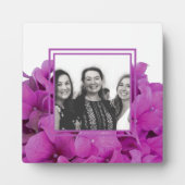 Elegante roze magenta floral hortensia rozen fotoplaat (Voorkant)