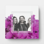 Elegante roze magenta floral hortensia rozen fotoplaat (Voorkant)