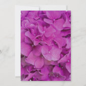 Elegante roze magenta floral hortensia rozen kaart (Achterkant)