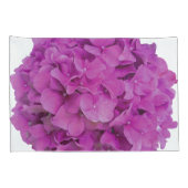 Elegante roze magenta floral hortensia rozen kussensloop (Achterkant-Rechts)
