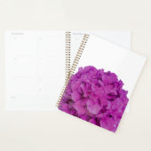 Elegante roze magenta floral hortensia rozen planner (Display)