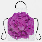 Elegante roze magenta floral hortensia rozen schort (Voorkant)