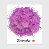 Elegante roze magenta floral hortensia rozen sticker (Vel)