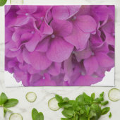 Elegante roze magenta floral hortensia rozen theedoek (Gevouwen)