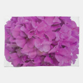 Elegante roze magenta floral hortensia rozen theedoek (Horizontaal)