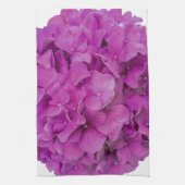 Elegante roze magenta floral hortensia rozen theedoek (Verticaal)
