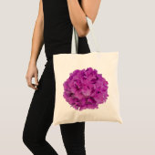 Elegante roze magenta floral hortensia rozen tote bag (Voorkant (product))