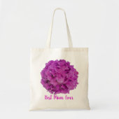 Elegante roze magenta floral hortensia rozen tote bag (Voorkant)