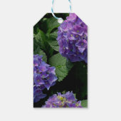 Elegante roze magenta paarse bloementuin cadeaulabel (Achterkant)