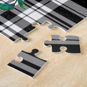 Elegante roze magenta waterverf bloemen rozen legpuzzel (Zijkant)