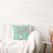 Elegante Roze Magnolia Aquarel