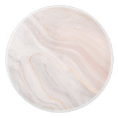 Elegante Roze Marmer Textuur Keramische Lade Knop (Voorkant)