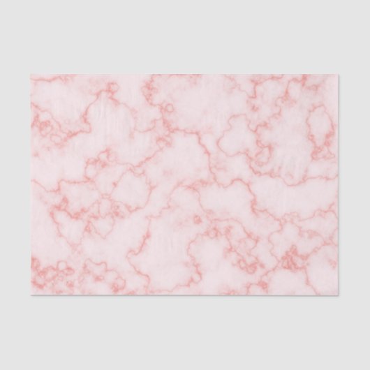Elegante Roze Marmer Tissuepapier (Voorkant)